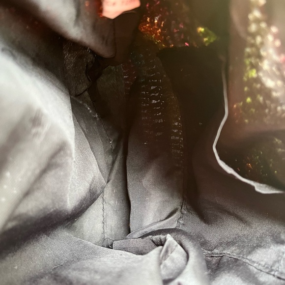 Y2K Colorful Striped Crochet Shoulder Bag - Picture 4 of 5